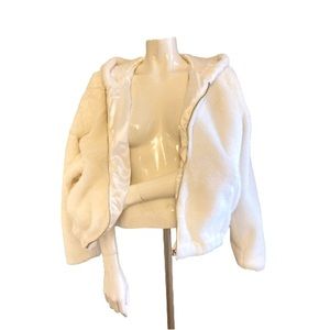 NWOT Girl Obsessed Faux Fur Coat